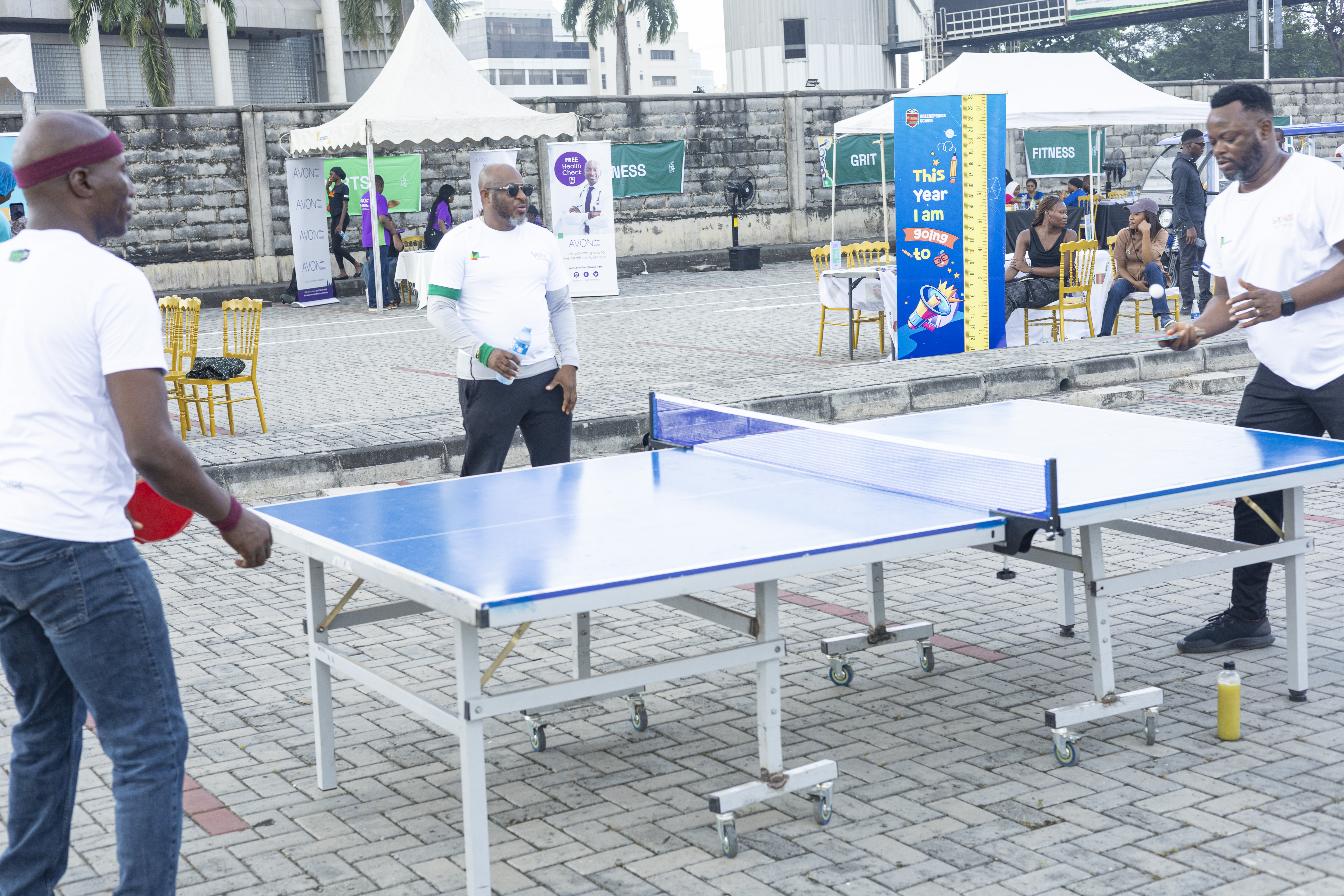 Seplat Wellness Fair setup